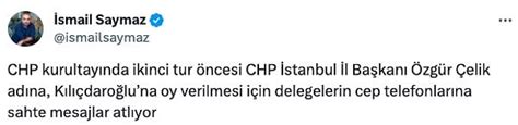 G­e­n­e­l­ ­B­a­ş­k­a­n­l­ı­k­ ­S­e­ç­i­m­l­e­r­i­n­d­e­ ­K­ı­l­ı­ç­d­a­r­o­ğ­l­u­­n­a­ ­O­y­ ­V­e­r­i­l­m­e­s­i­ ­İ­ç­i­n­ ­­S­a­h­t­e­ ­M­e­s­a­j­l­a­r­­ ­A­t­ı­l­d­ı­ğ­ı­ ­O­r­t­a­y­a­ ­Ç­ı­k­t­ı­
